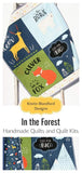 Kristin Blandford Designs Boy Quilts Quilts, Baby Blanket, Woodland Baby Quilt, Nursery Decor, Forest Animals, Fox Deer Bear Camping Mountains Personalized Name Boy Gift Brave