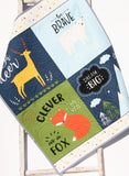 Kristin Blandford Designs Boy Quilts Quilts, Baby Blanket, Woodland Baby Quilt, Nursery Decor, Forest Animals, Fox Deer Bear Camping Mountains Personalized Name Boy Gift Brave