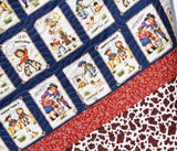 Kristin Blandford Designs Boy Quilts Ranch Rodeo Quilt, Western Baby Blanket, Homemade Personalized Crib Bedding