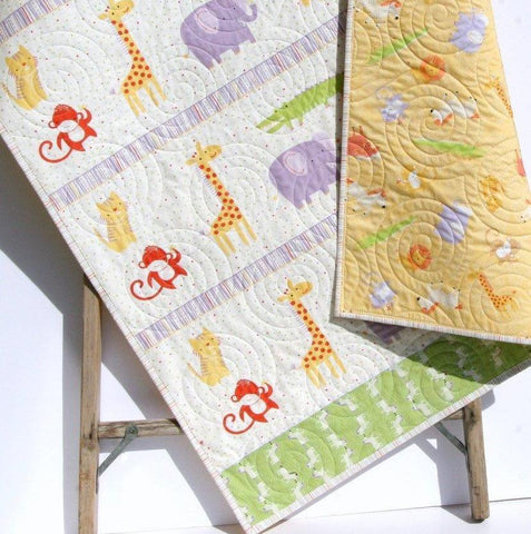 Safari Animal Quilt, Gender Neutral, Quilt for Sale, Boys Quilt, Girls Quilt, Elephant Nursery, Safari Baby Shower, Baby Gift Safari Nursery