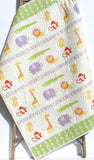 Safari Animal Quilt, Gender Neutral, Quilt for Sale, Boys Quilt, Girls Quilt, Elephant Nursery, Safari Baby Shower, Baby Gift Safari Nursery