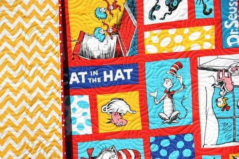 SALE LAST ONE Dr Seuss Quilt Cat In The Hat Dr Seuss Crib Bedding Nur