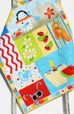 Kristin Blandford Designs Boy Quilts Summer Quilt, Wall Hanging, Baby Blanket, Boy or Girl Beach Ocean, Watermelon Ladybugs, Flip Flops Crab Birds, Gift for Child, Home Decor