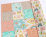 Kristin Blandford Designs Butterfly Baby Girl Quilt, Newborn Gift, Crib Bedding, New Baby Keepsake