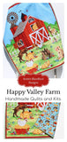 Kristin Blandford Designs Farm Quilt, Gender Neutral Baby Blanket, Boy or Girl, Barnyard Ranch Animals