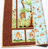 Kristin Blandford Designs Giraffe Quilt Kit Safari Animal Crib Blanket Quilting DIY Sewing Project Boy or Girl Beginner Quilt Kit Panel Fabrics Outdoor Scene Bees