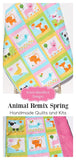 Kristin Blandford Designs Girl Quilts Animal Baby Girl Quilt, Patchwork, Baby Blanket, Dachshund Dog Cat Panda Sheep Fox