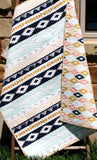 Arizona Tribal Aztec Quilt, Boy or Girl Baby Bedding Blanket, Modern Nursery Quilt