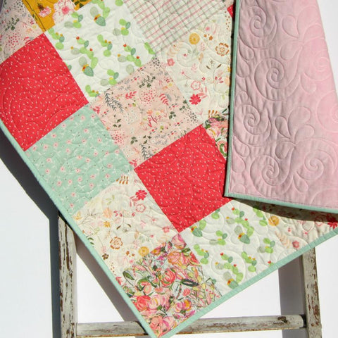 Cactus baby quilt new arrivals