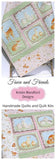 Forest Baby Quilt, Girl Baby Bedding, Woodland Nursery Blanket, Pastel Toddler Bedding