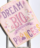 Kristin Blandford Designs Girl Quilts Princess Baby Quilt, Castle Nursery Bedding Unicorn Blanket Pink Yellow Purple Horses Flowers Crib Modern Infant Newborn Gift Shower