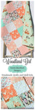 Woodland Baby Girl Quilt, Pastel Deer Buck Bedding, Crib Nursery Blanket