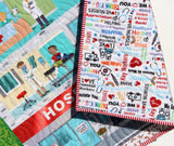 Kristin Blandford Designs Handmade Baby Quilt Nurses Doctors Baby Blanket Nursery Bedding Rescue Ambulance Hospital Safety Hero Boy Girl We Appreciate You Caretakers