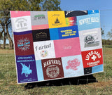 Kristin Blandford Designs Handmade T-Shirt Quilt Deposit Custom Memory Quilt Personalized Clothing Quilt TShirt Blanket Graduation Gift High School University College