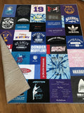 Kristin Blandford Designs Handmade T-Shirt Quilt Deposit Custom Memory Quilt Personalized Clothing Quilt TShirt Blanket Graduation Gift High School University College