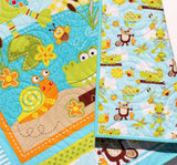 Kristin Blandford Designs Homemade Baby Quilts, Stroller Blanket, Cute Animals, Frog Beaver Alligator