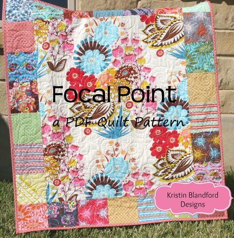 Focal Point Quilt Pattern - Charm Pack Friendly