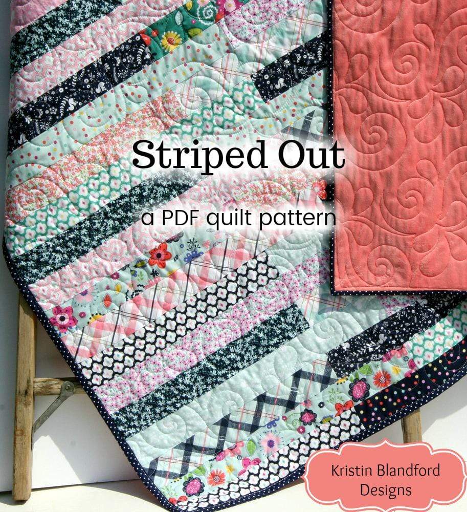 Striped Out Quilt Pattern - Jelly Roll Friendly Quick Easy Beginner Qu