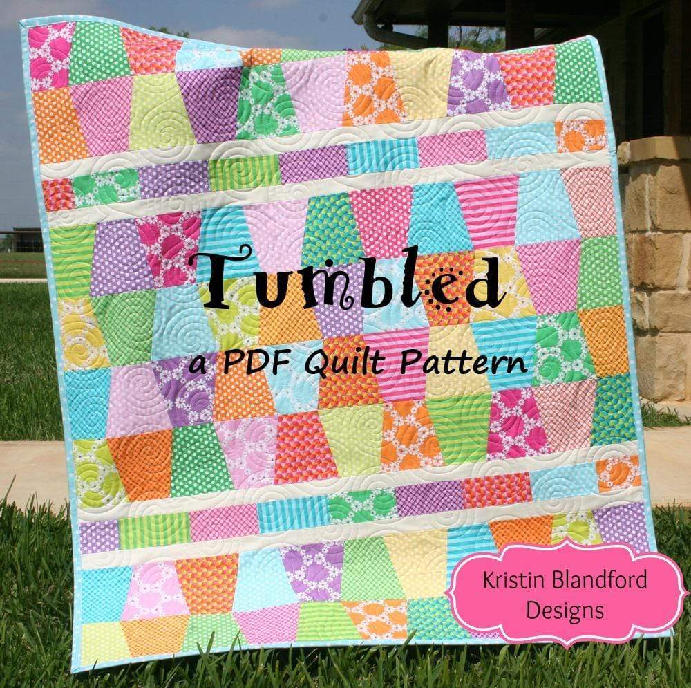 Tumbled Baby and Lap Quilt Pattern – Easy Charm Pack Friendly PDF Quil