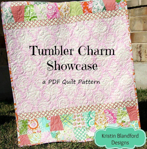 Tumbler Charm Showcase Quilt Pattern - Charm Pack Friendly