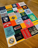 Kristin Blandford Designs Memory T-Shirt Quilt DEPOSIT Custom Blanket Graduation Gift Tee Handmade Keepsake Personalized Modern Design Sport Clothing College Birthday