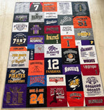 Kristin Blandford Designs Mosaic T-Shirt Quilt DEPOSIT Memory Blanket Graduation Gift Tee Shirt Personalized Custom Father's Mother's Day College University Sports