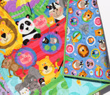 Kristin Blandford Designs Noahs Ark Baby Quilt, Christening Blanket, Animals, Baby Gift