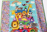 Kristin Blandford Designs Noahs Ark Baby Quilt, Christening Blanket, Animals, Baby Gift