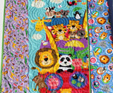 Kristin Blandford Designs Noahs Ark Baby Quilt, Christening Blanket, Animals, Baby Gift