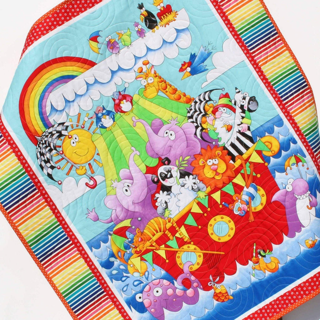 Kristin Blandford Designs Personalized Baptism Gift, Noahs Ark, Baby Quilt, Christening