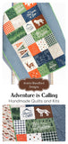 Kristin Blandford Designs Quilt Kit, Advetnure is Calling, Forest Woodland Animals Boys Nursery Crib Blanket Deer Bear Teepee Quilting Sewing DIY Project Simple Quick