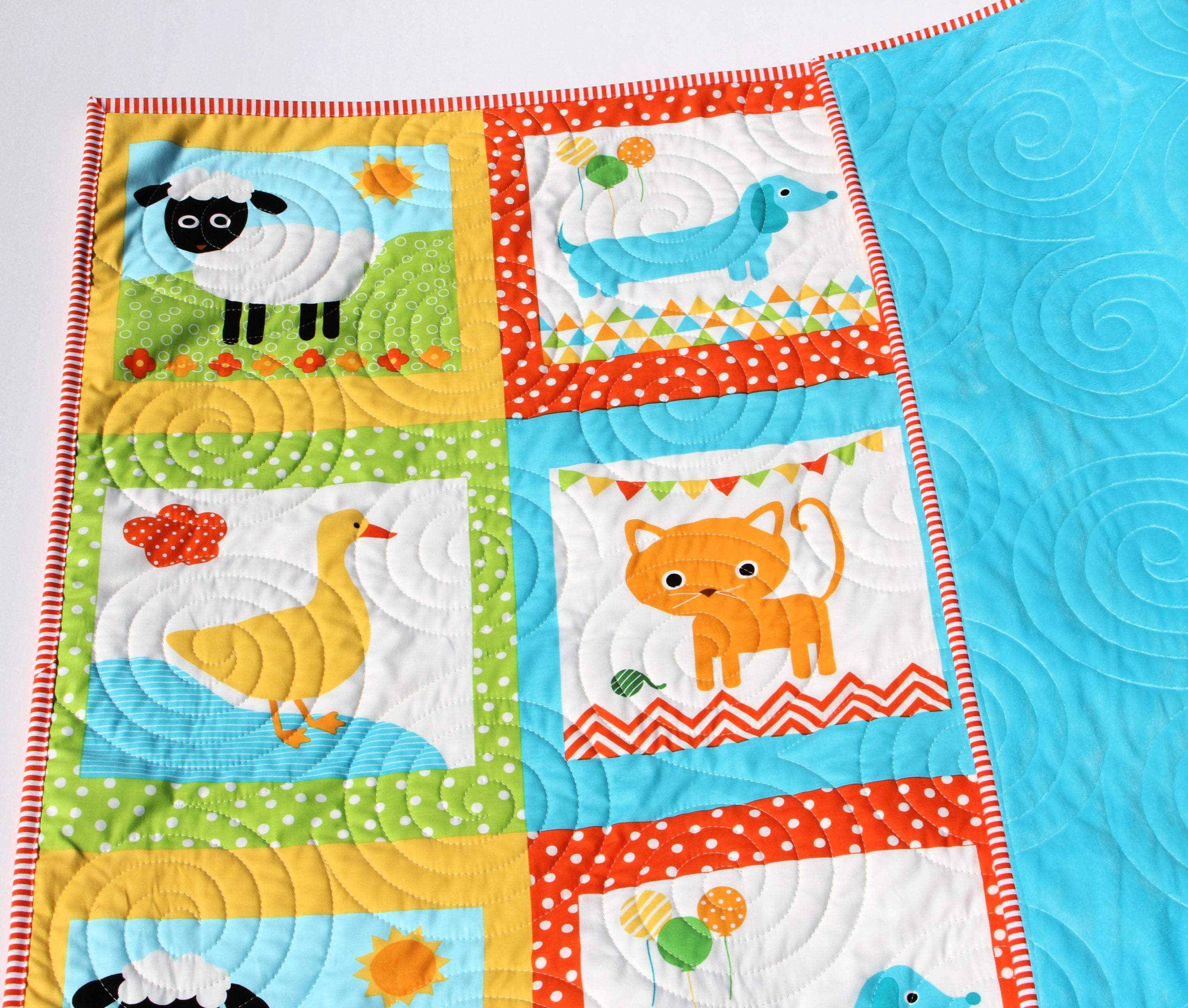 Quilt Kit Boy or Girl Remix Zoologie Dogs Dachshund Fox