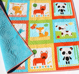 Kristin Blandford Designs Quilt Kit Boy or Girl Remix Zoologie Dogs Dachshund Fox Gender Neutral Animals Anne Kelle Cheater Panel Baby Blanket Project Toddler Size