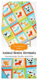 Kristin Blandford Designs Quilt Kit Boy or Girl Remix Zoologie Dogs Dachshund Fox Gender Neutral Animals Anne Kelle Cheater Panel Baby Blanket Project Toddler Size