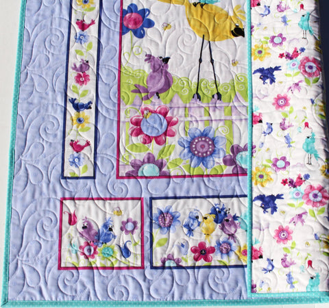 DIY embroidered baby quilt kit-Whimsy – Sewing Bird