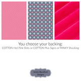Kristin Blandford Designs Quilt Kit, Striped Beginners, Bright Floral Plaid, Pink Purple Flowers, Projects for you to Make Baby or Toddler Teal Keepsake Gift Handmade