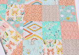 Kristin Blandford Designs Quilt Kits Floral Nursery Crib Blanket DIY Do It Yourself Project Art Gallery Fabrics Twin Bed Throw Pink Mint Coral Navy Blue Aztec Newborn