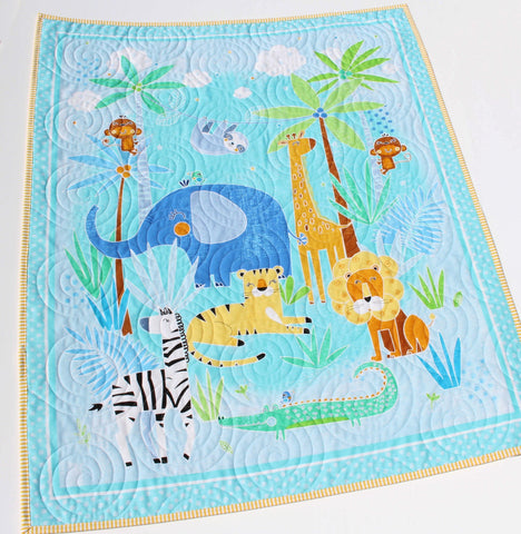Kit - Safari Adventure Baby Quilt – K&K Logo Designs, Ltd & Fabric