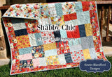 Kristin Blandford Designs Shabby Chic Quilt Pattern - Layer Cake and Charm Pack Friendly