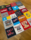 Kristin Blandford Designs T-Shirt Quilt Graduation T-Shirt Quilt, DEPOSIT for Handmade Blanket Sports Jersey College School Memory Gift Custom Keepsake Throw High School University