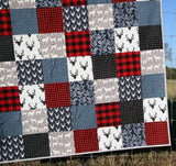 Buffalo Plaid, Throw, Minky Blanket Adult, Deer Minky Blanket, Lumberjack, Boy, Throw Blanket, Lumberjack Quilt, Trending Now, Plaid Blanket