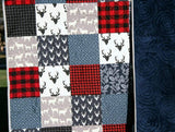 Buffalo Plaid, Throw, Minky Blanket Adult, Deer Minky Blanket, Lumberjack, Boy, Throw Blanket, Lumberjack Quilt, Trending Now, Plaid Blanket