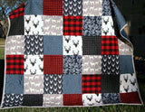 Buffalo Plaid, Throw, Minky Blanket Adult, Deer Minky Blanket, Lumberjack, Boy, Throw Blanket, Lumberjack Quilt, Trending Now, Plaid Blanket