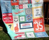 Kristin Blandford Designs Throw to Twin Quilt Kits Volleyball Quilt Kit, Varsity Sports Throw Blanket, Sewing Project Large Panel Minky Adult Blanket Home Decor Gift for Girl Faux Patchwork
