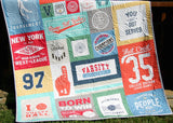Kristin Blandford Designs Throw to Twin Quilt Kits Volleyball Quilt Kit, Varsity Sports Throw Blanket, Sewing Project Large Panel Minky Adult Blanket Home Decor Gift for Girl Faux Patchwork