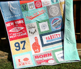 Kristin Blandford Designs Throw to Twin Quilt Kits Volleyball Quilt Kit, Varsity Sports Throw Blanket, Sewing Project Large Panel Minky Adult Blanket Home Decor Gift for Girl Faux Patchwork