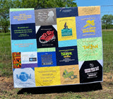 Kristin Blandford Designs TShirt Blanket Memory Quilt DEPOSIT Graduation Birthday Gift Handmade Keepsake Custom Personalized Mosaic Modern Lap Quilts Family Throw