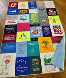 Kristin Blandford Designs Tshirt Quilt Custom DEPOSIT Memory Blanket Graduation Gift Tee Handmade Keepsake Sport Clothing College Birthday Lap Throw Twin Memorial