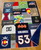 Kristin Blandford Designs Tshirt Quilt Custom DEPOSIT Memory Blanket Graduation Gift Tee Handmade Keepsake Sport Clothing College Birthday Lap Throw Twin Memorial