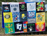 Kristin Blandford Designs Tshirt Quilt Custom DEPOSIT Memory Blanket Graduation Gift Tee Handmade Keepsake Sport Clothing College Birthday Lap Throw Twin Memorial
